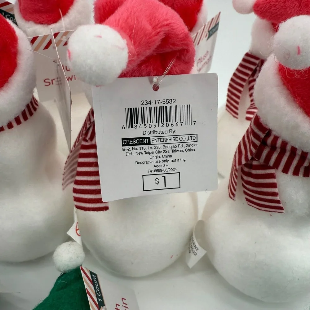 10 Lots of 22 Target Bullseye Playground Snowman‎ Penguin Plush 5